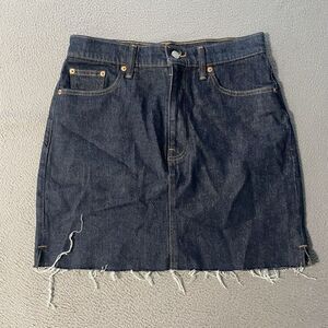Lucky Brand Denim Blue Jeans Mini Skirt Women's‎ Sz 28 Or 6